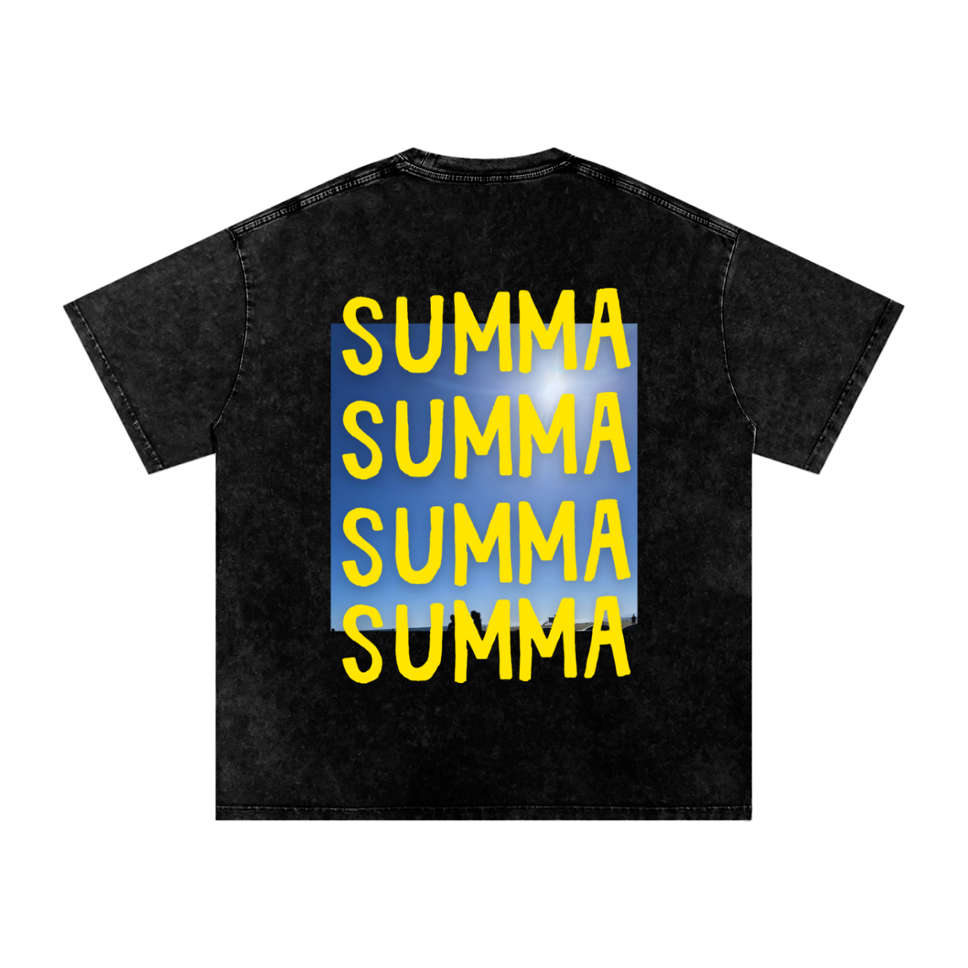 SUMMA Snow Washed Oversized Cotton T-Shirt