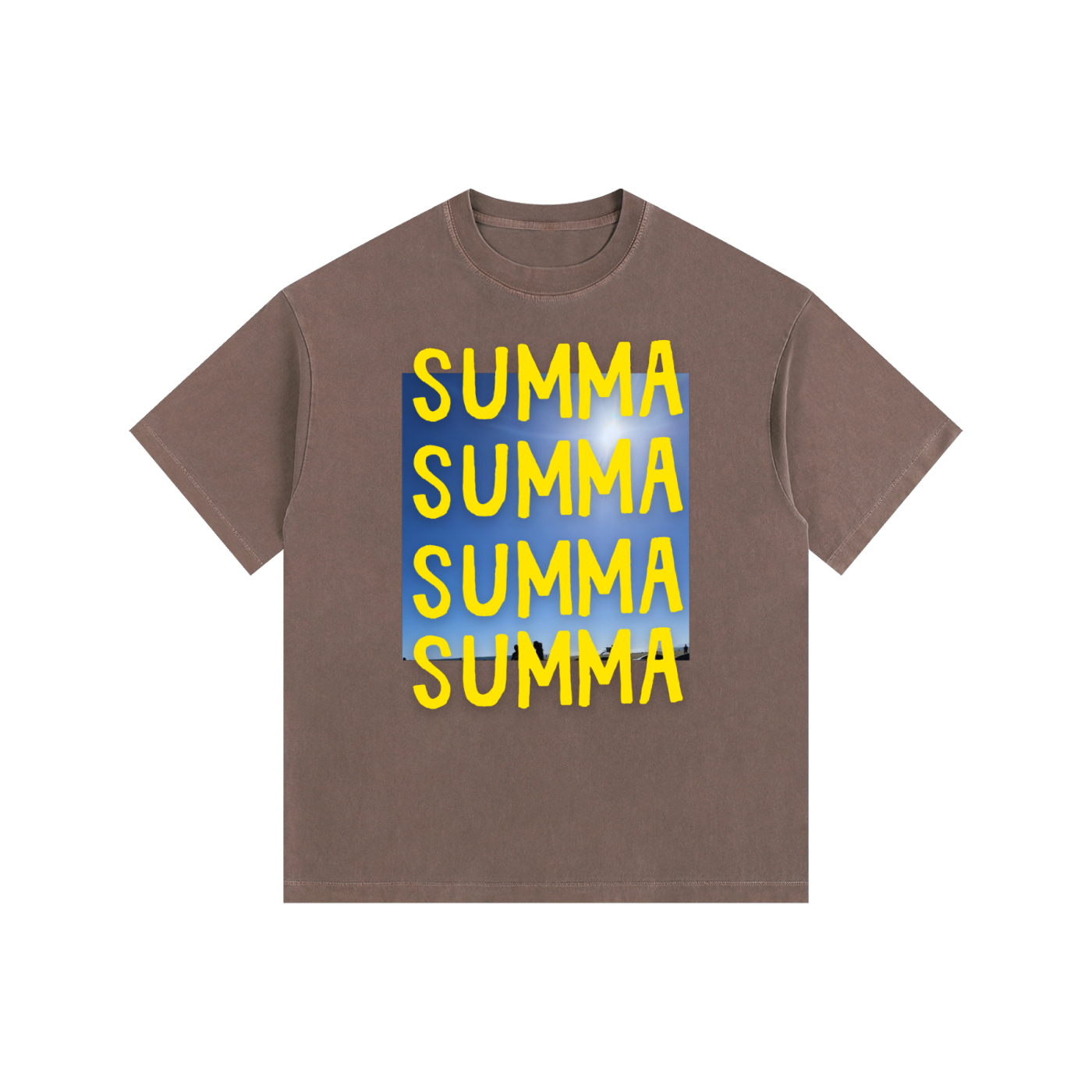 SUMMA Vintage Washed Oversized Cotton T-Shirt