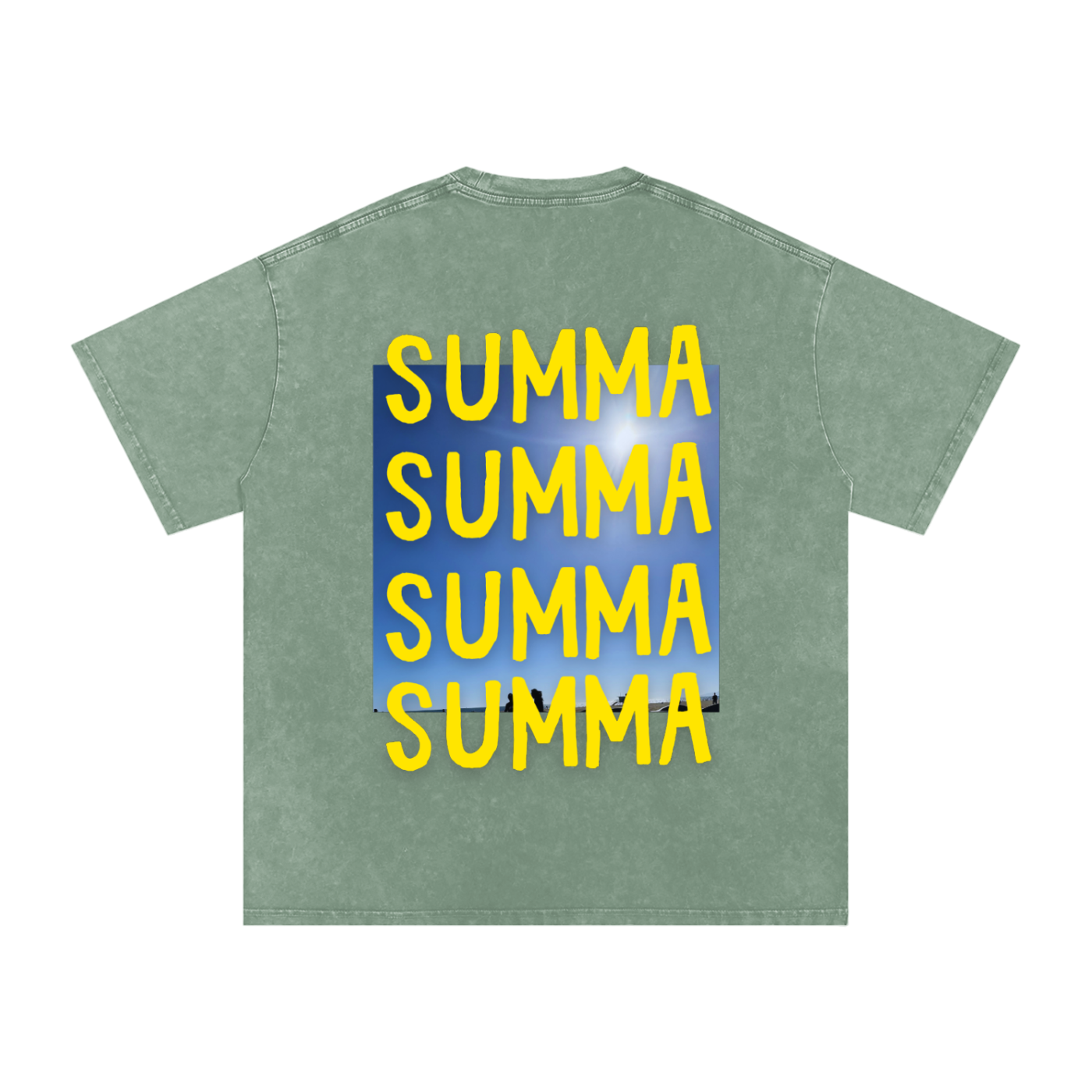 SUMMA Snow Washed Oversized Cotton T-Shirt