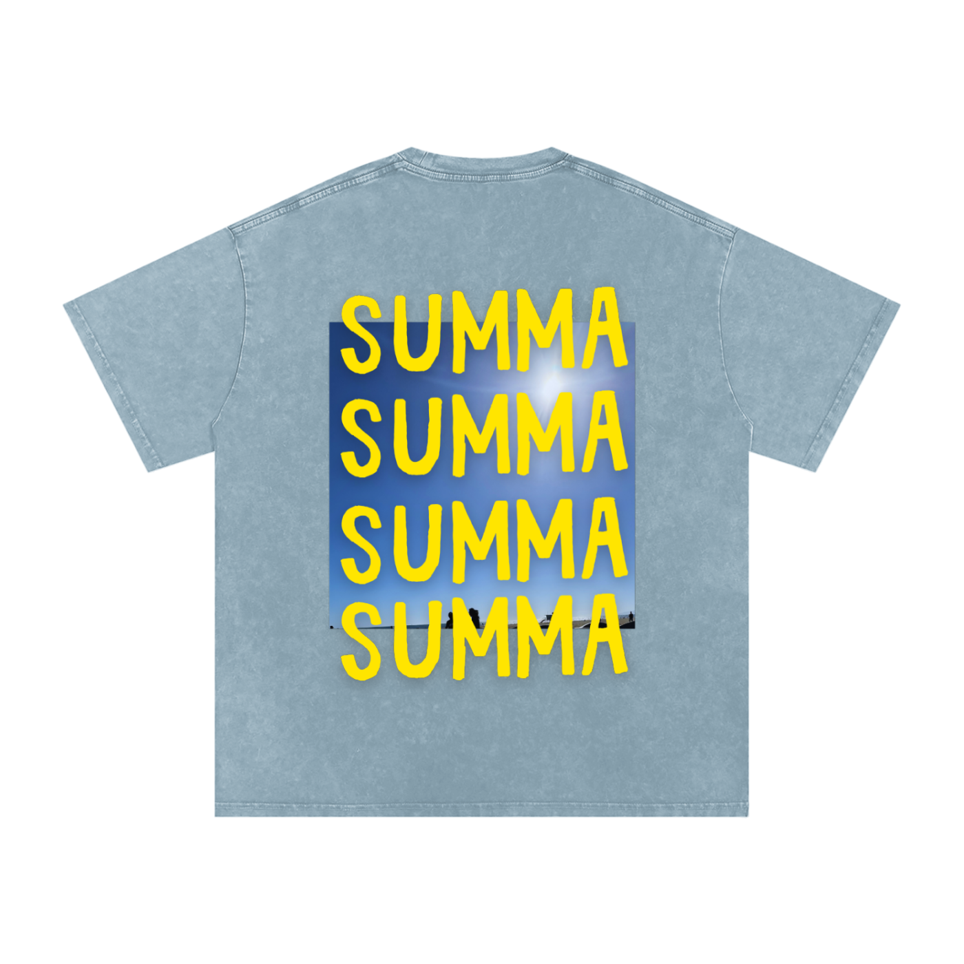 SUMMA Snow Washed Oversized Cotton T-Shirt