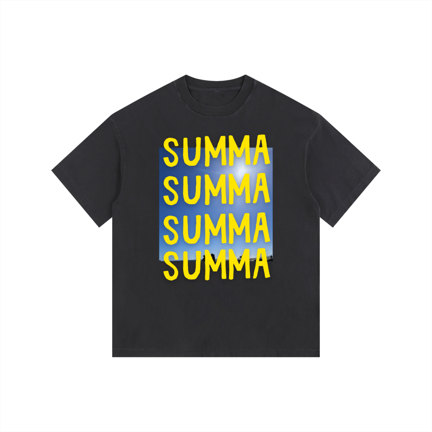 SUMMA Vintage Washed Oversized Cotton T-Shirt