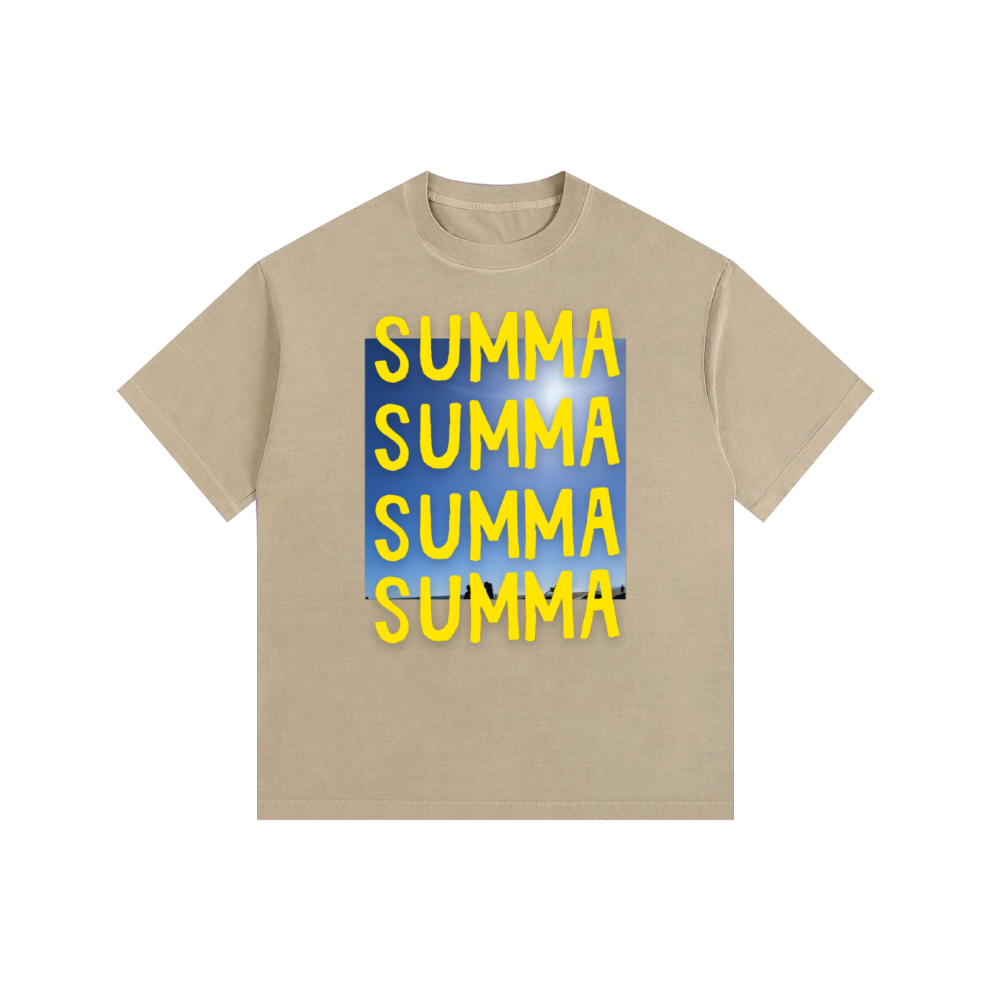 SUMMA Vintage Washed Oversized Cotton T-Shirt