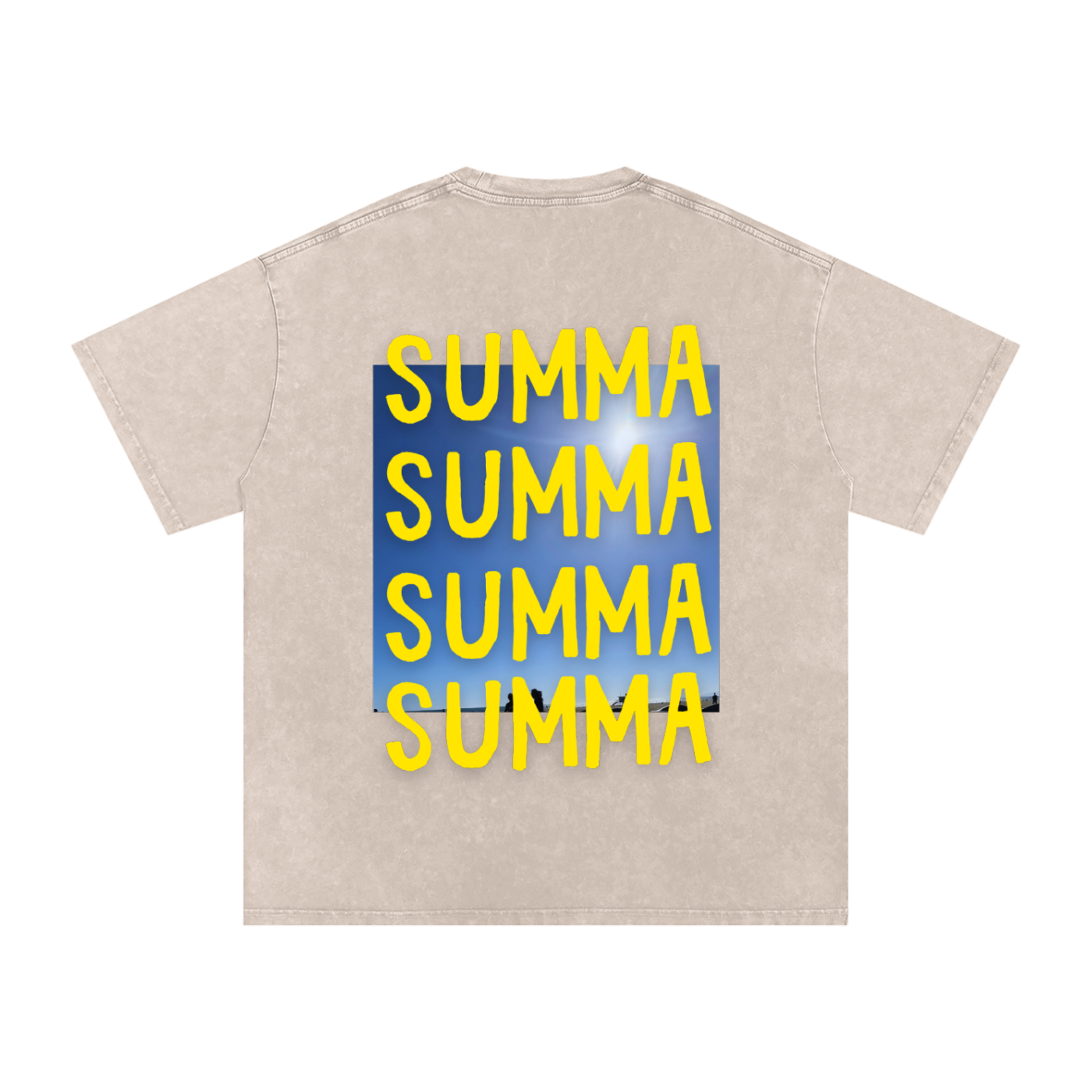 SUMMA Snow Washed Oversized Cotton T-Shirt