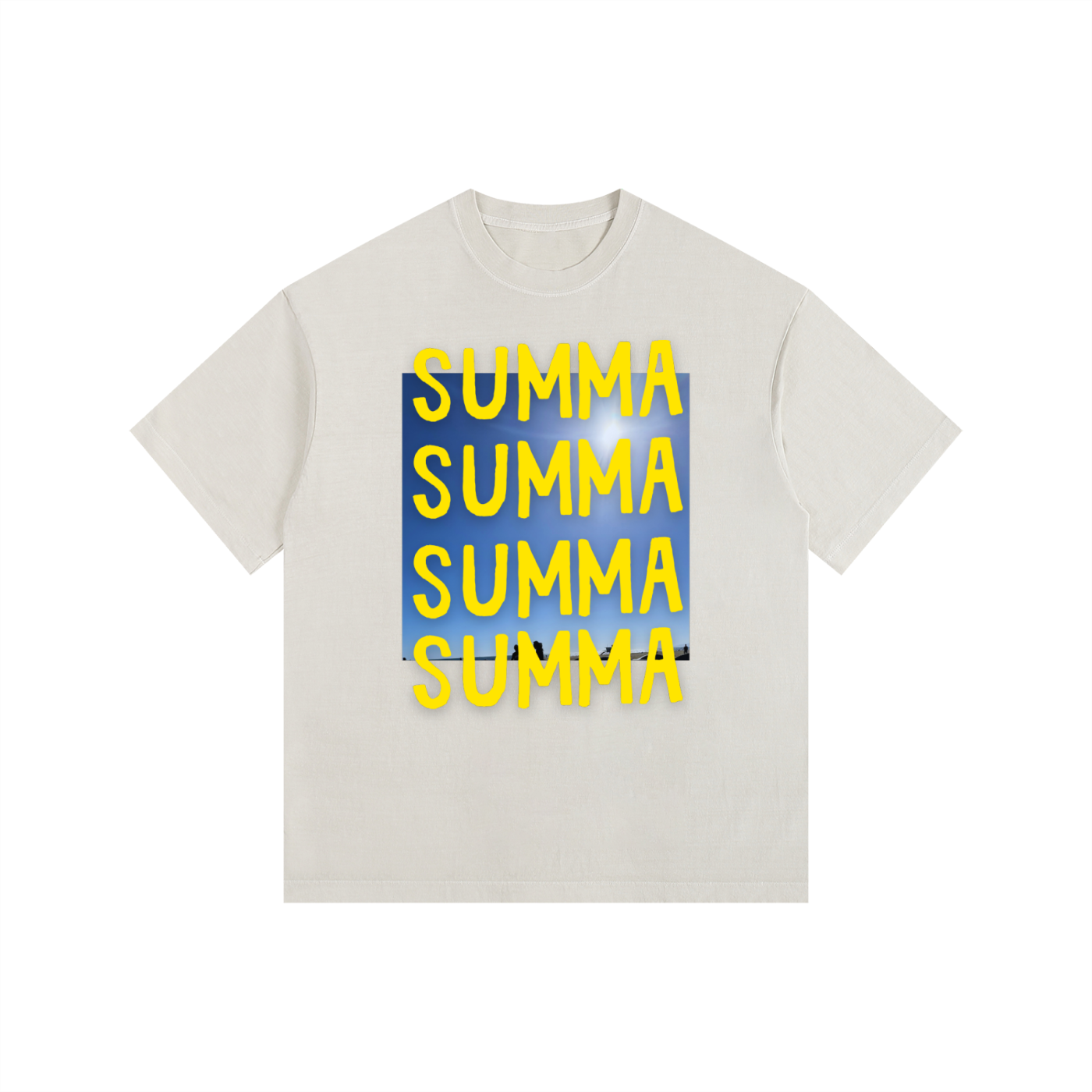 SUMMA Vintage Washed Oversized Cotton T-Shirt