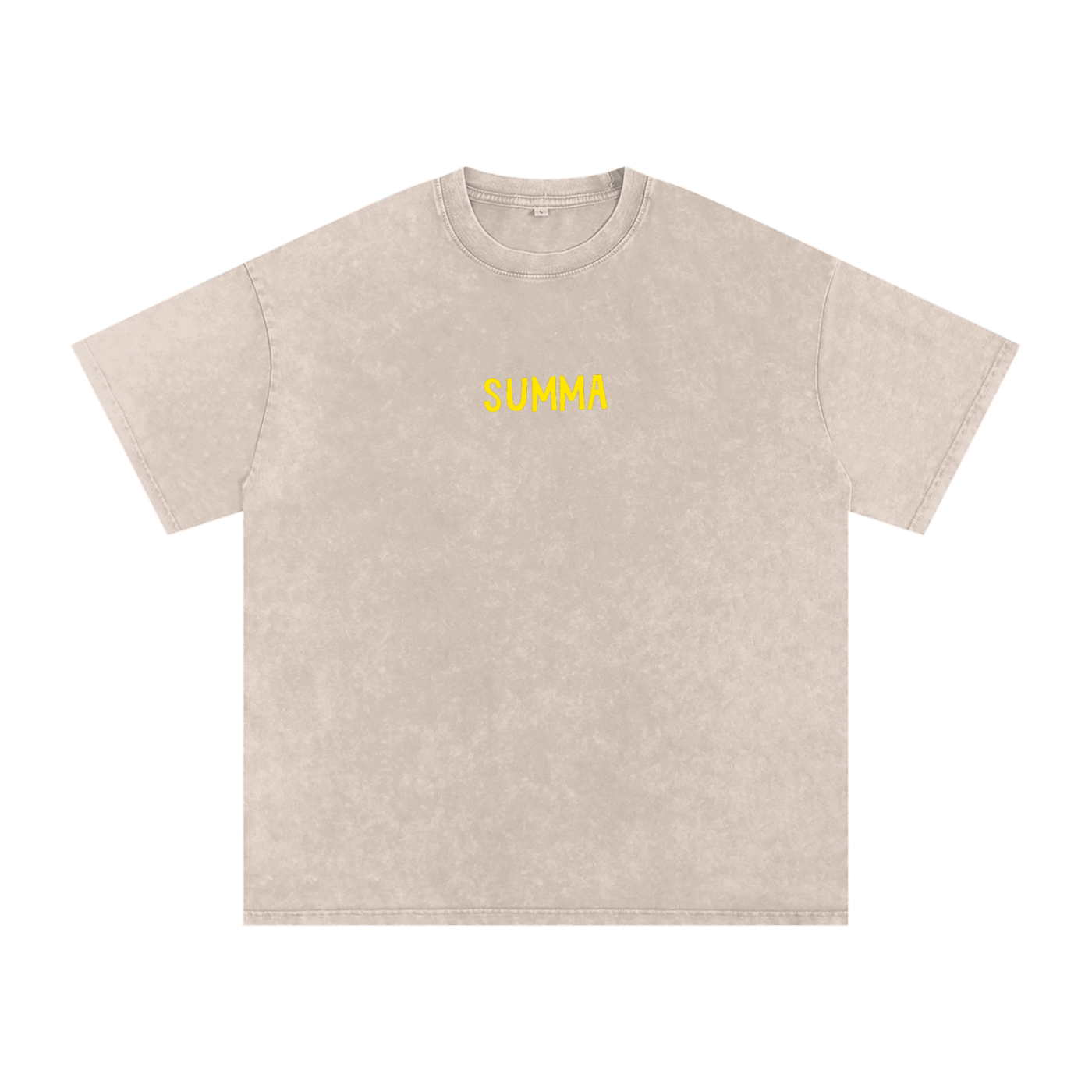 SUMMA Snow Washed Oversized Cotton T-Shirt